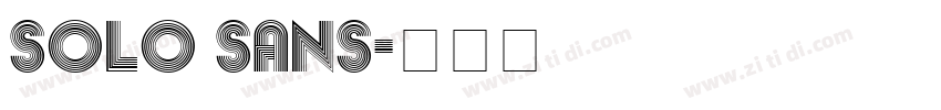 solo sans字体转换